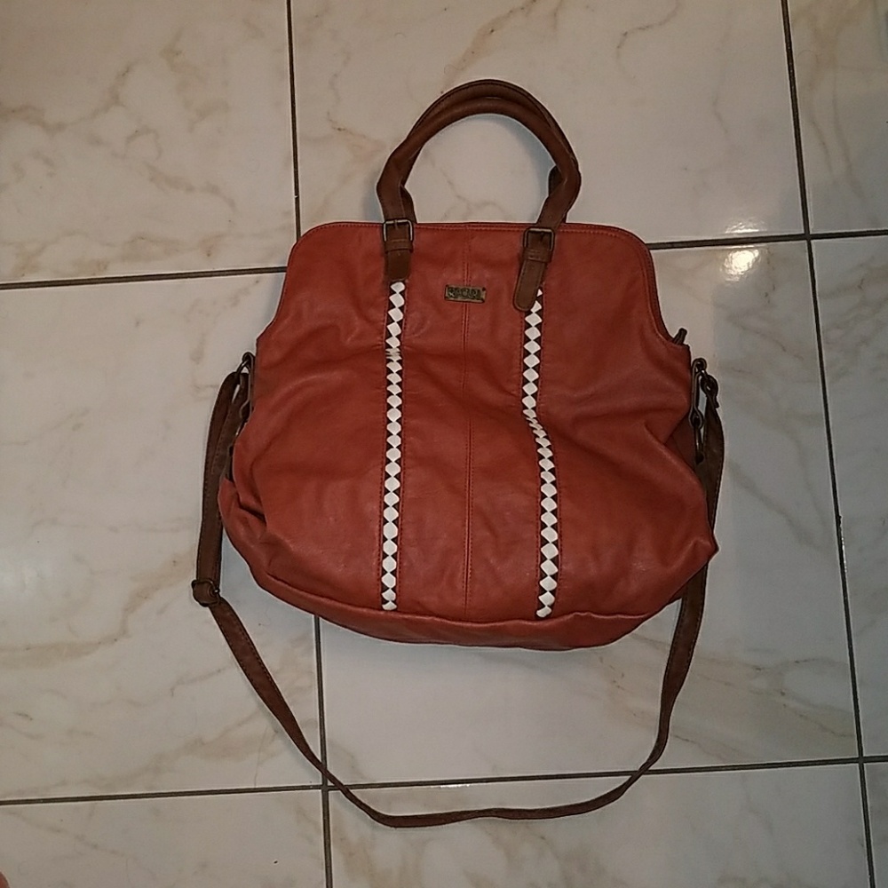 Vegan leather rip curl purse