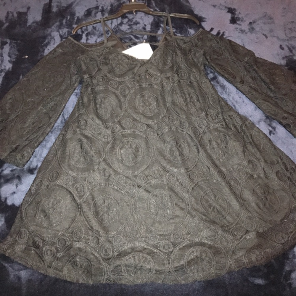 Black dress love fire