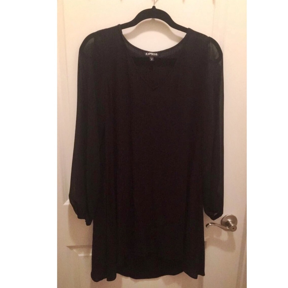 Express Sexy Little Black Dress w/ Sleeves