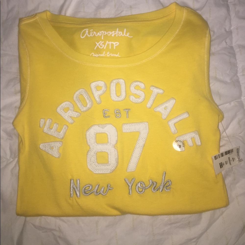Long Sleeve yellow Aeropostale shirt