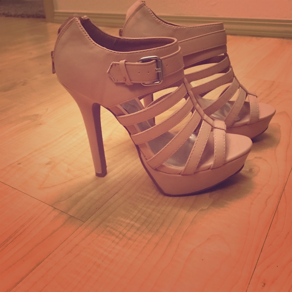Cream colored shi heels