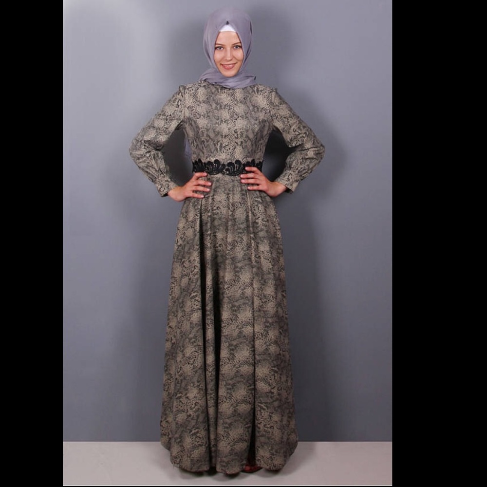 Sexy Snake print long maxi dress European size