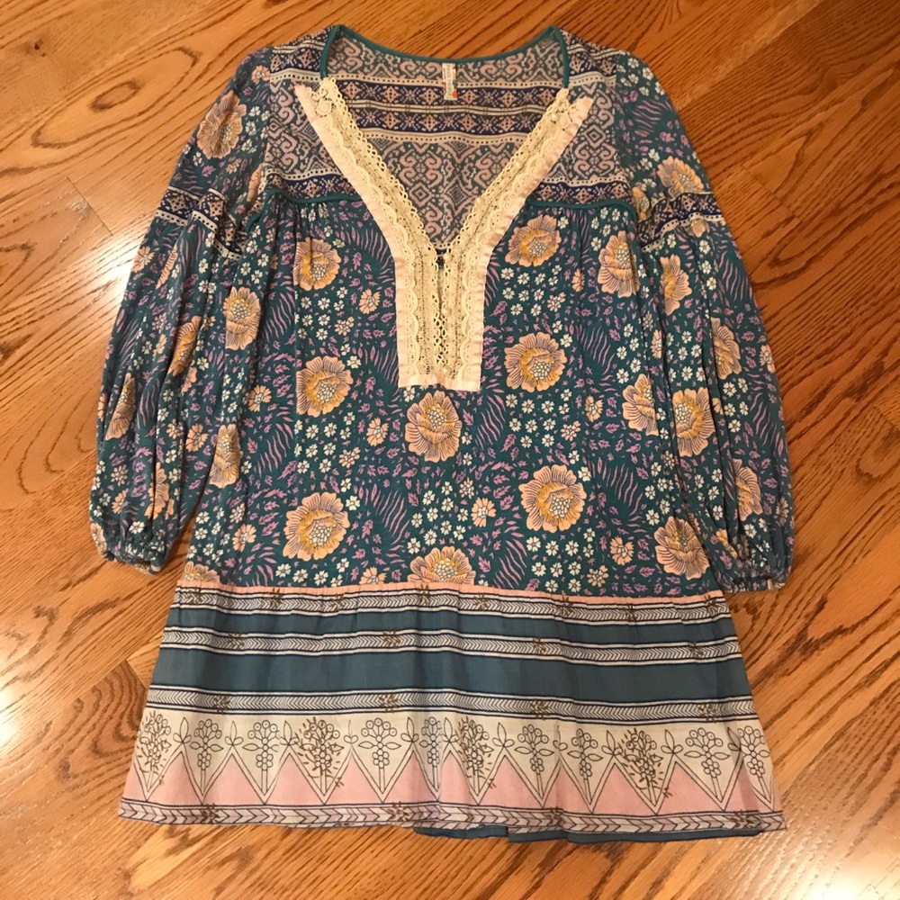 Boho free people tunic XS