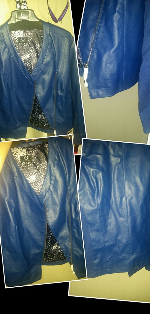 Faux Leather jacket women's size XL NWT