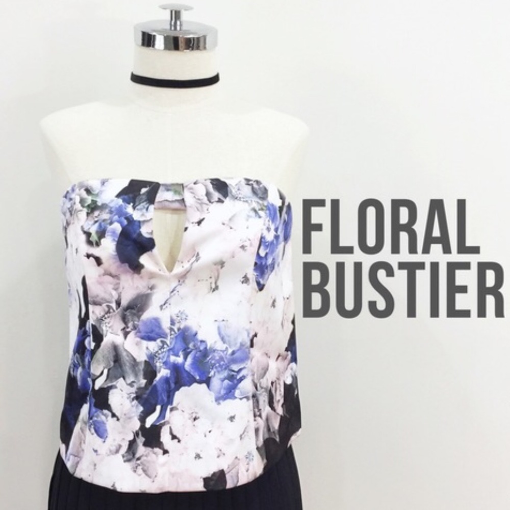🔴SOLD🔴 Keepsake floral bustier size small