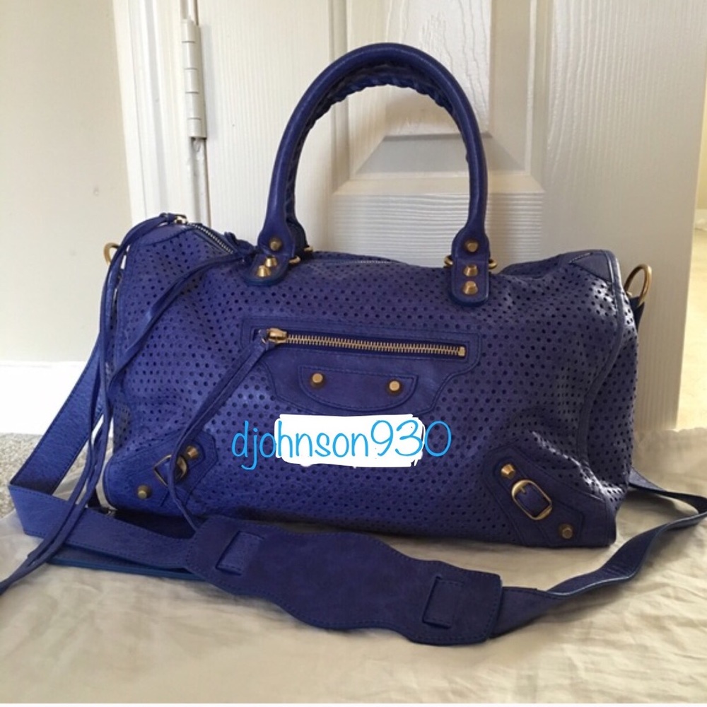 Blue balenciaga city bag 🌼🌻