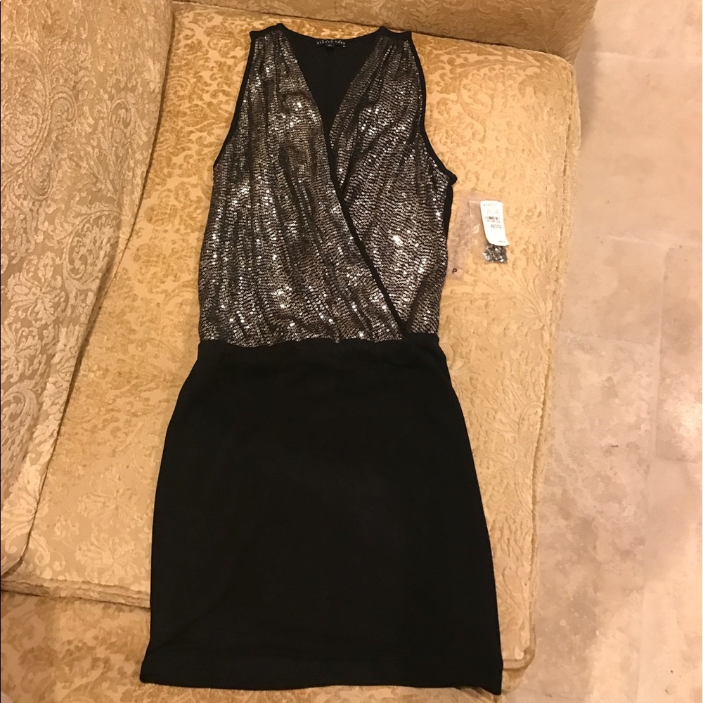 Maria Bianca Nero black and Sequin Dress