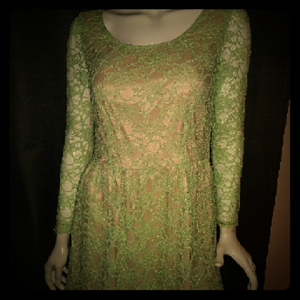 Women vintage lace dress sz 6 Tahari Arthur S Levi