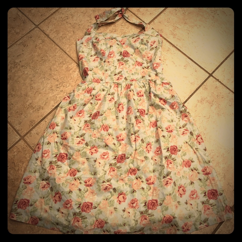 Pin Up Style Floral Dress