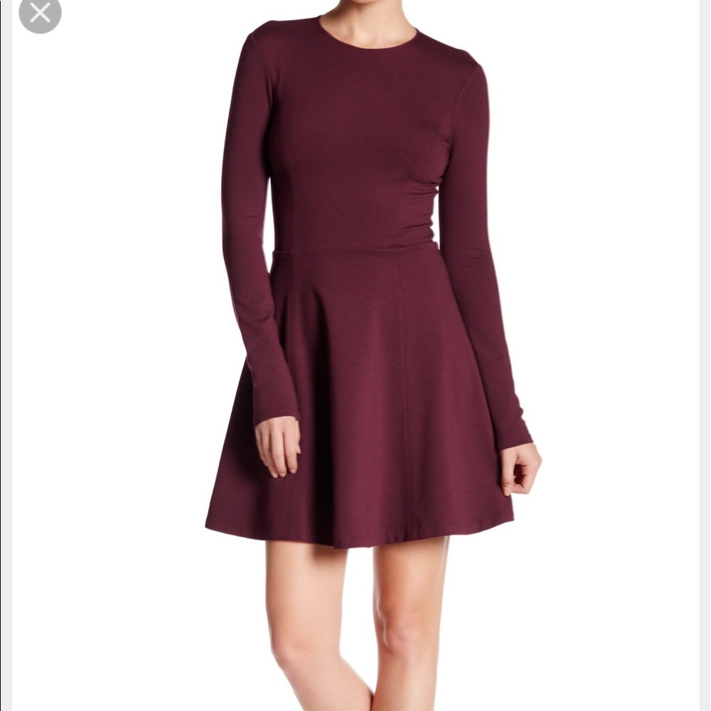 NWT Theory Long Sleeve Maroon Holiday Dress 8
