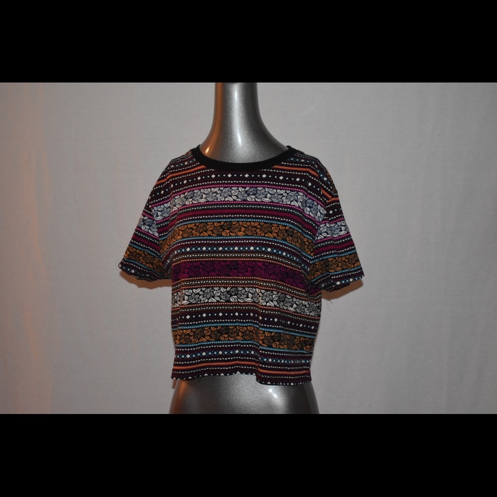 Multi colored crop top