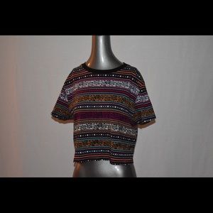 Multi colored crop top