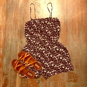 Madewell Floral Print Romper