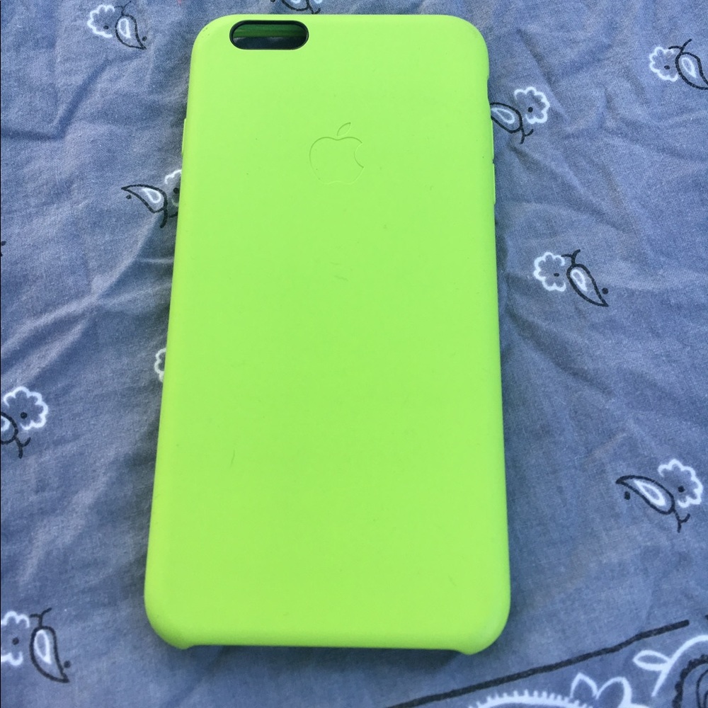 Apple 6/6s Plus Neon green silicone phone case