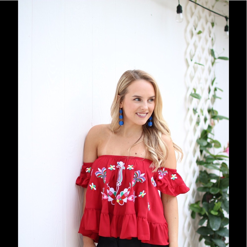 🎉LAST ONE☝🏼NWT strapless embroidered Vava Voom