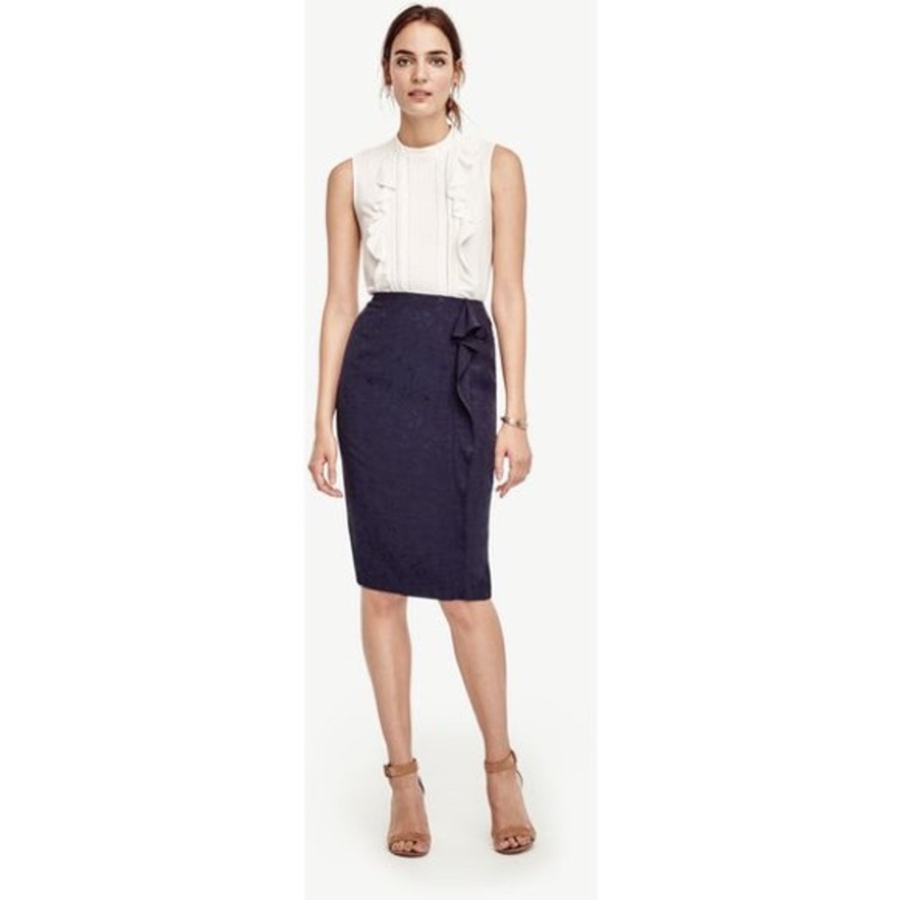 Ann Taylor Mockingbird ruffle skirt