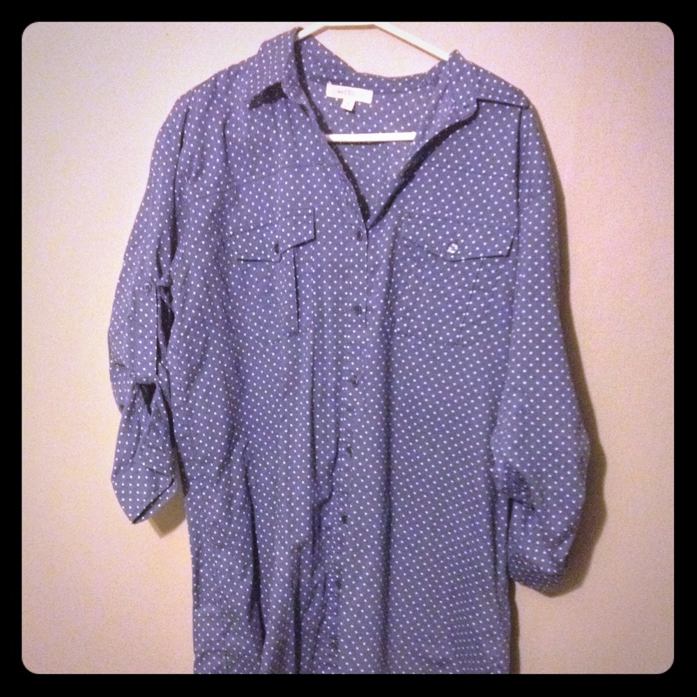 "Love Fire" Oversized Button-Up Dress