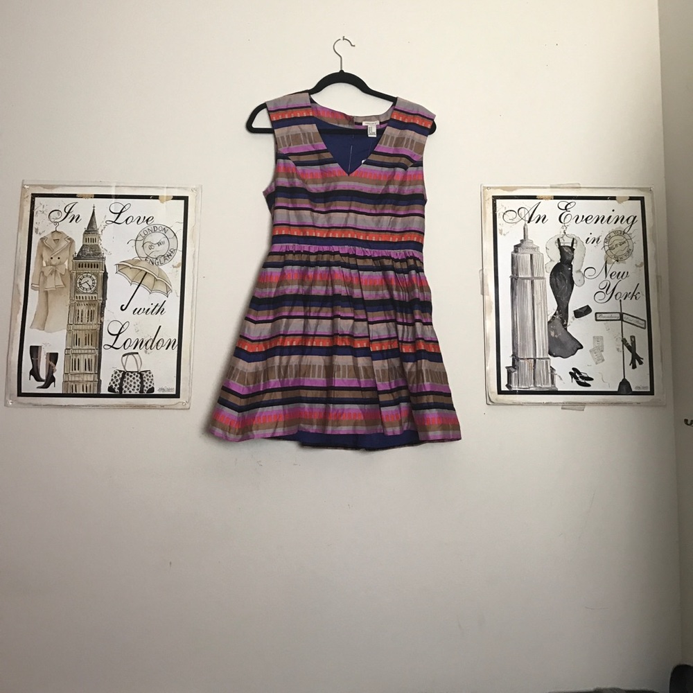 Pastel Striped Derby Dress