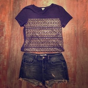 J.Crew Gold Sequin T-Shirt