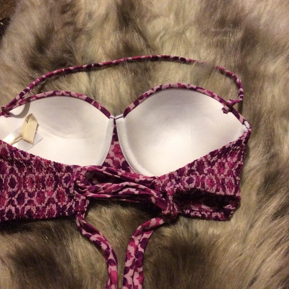 Tori Praver midi bandeau bikini top nwot sz large - Picture 4 of 5