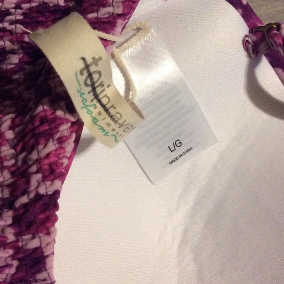 Tori Praver midi bandeau bikini top nwot sz large - Picture 5 of 5