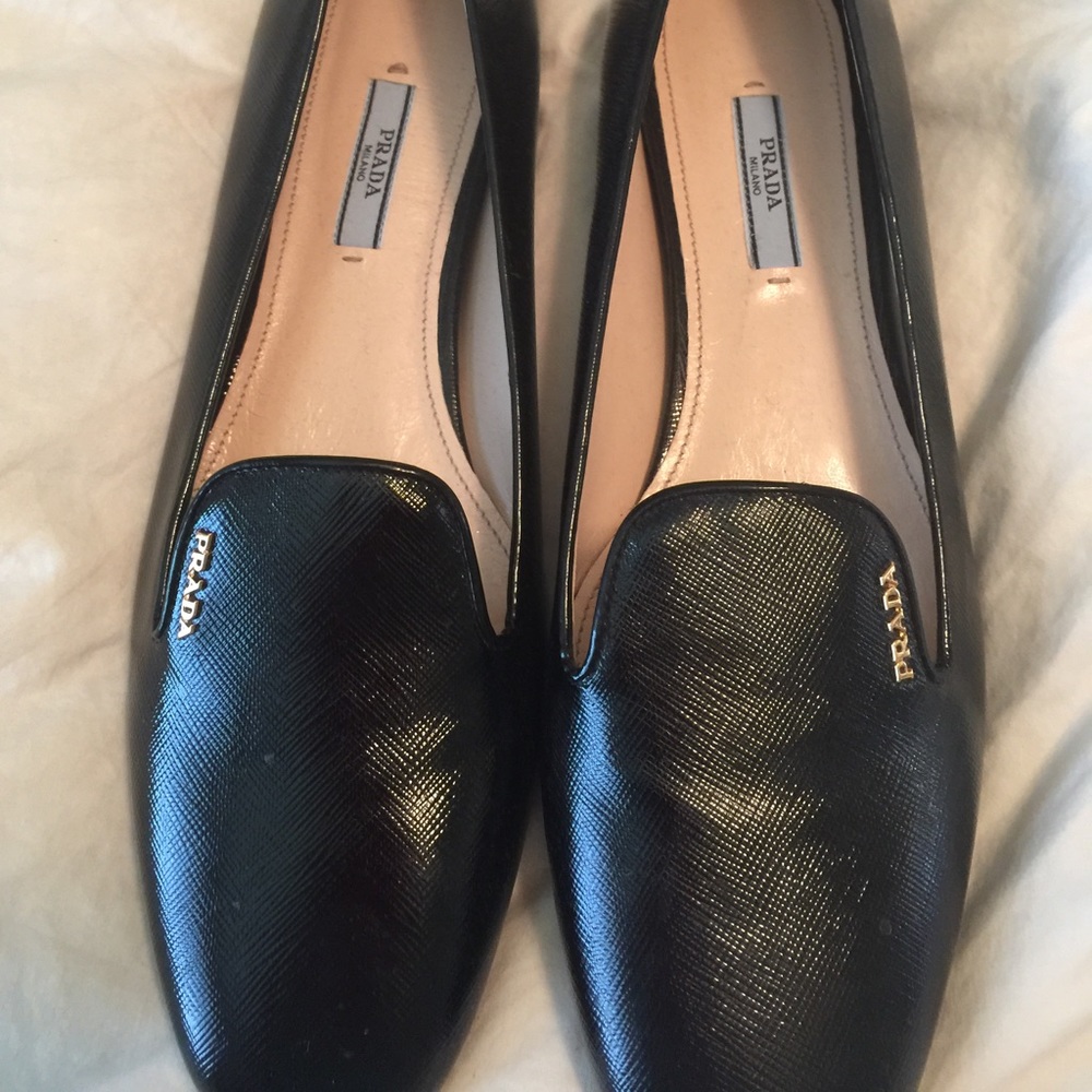 SOLD Prada Saffiano Flats Brand New