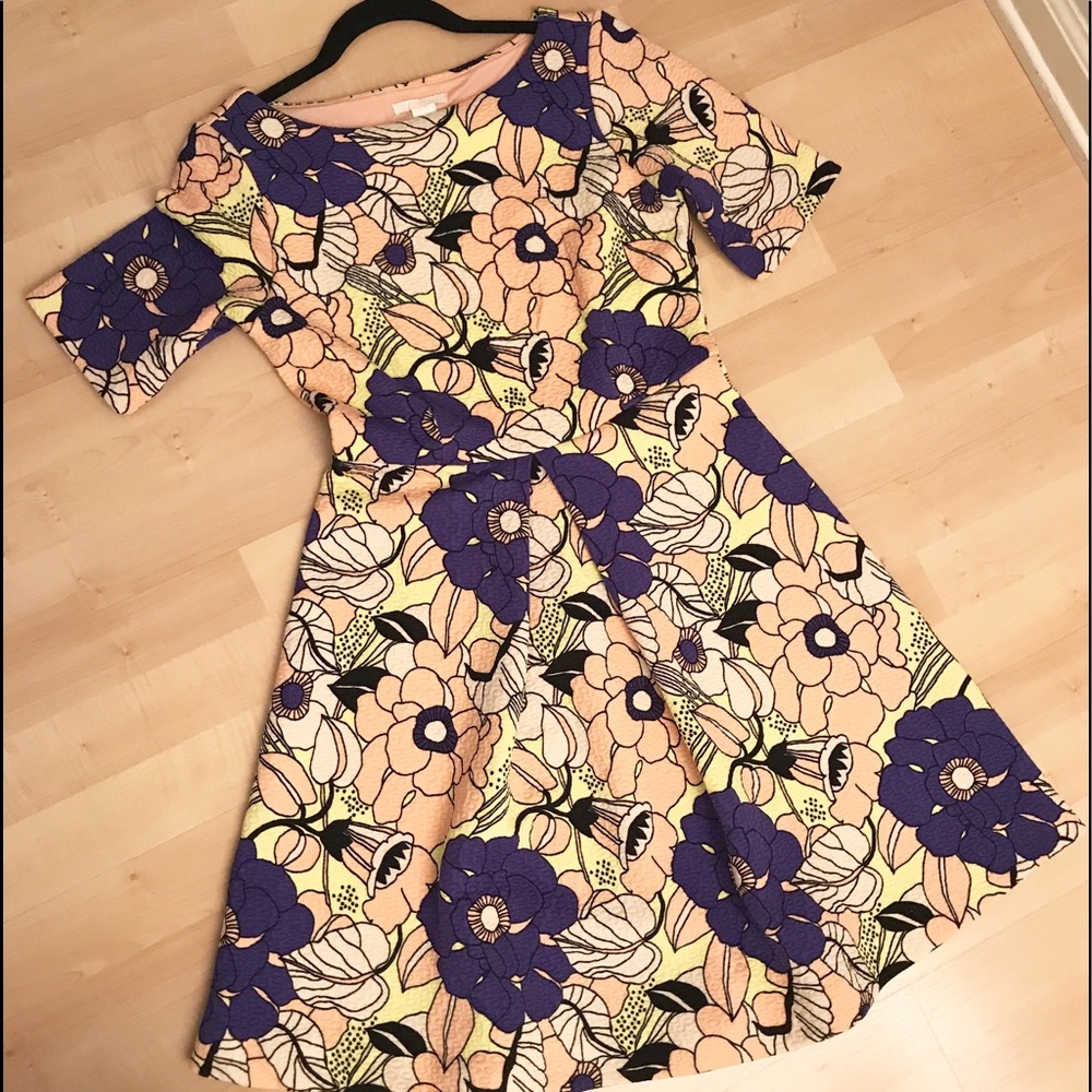 H&M Floral Textured Dress