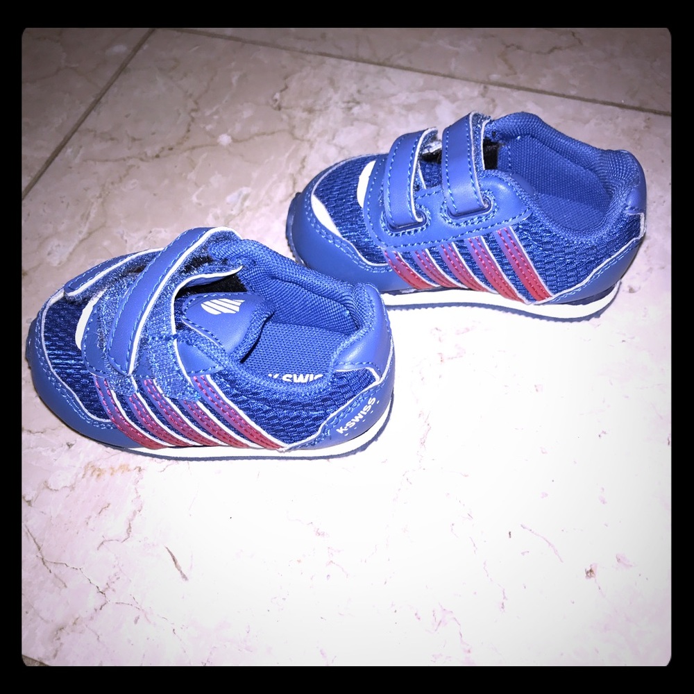 K Swiss  NWOT  Blue & Red  Infant Shoes  Size 3