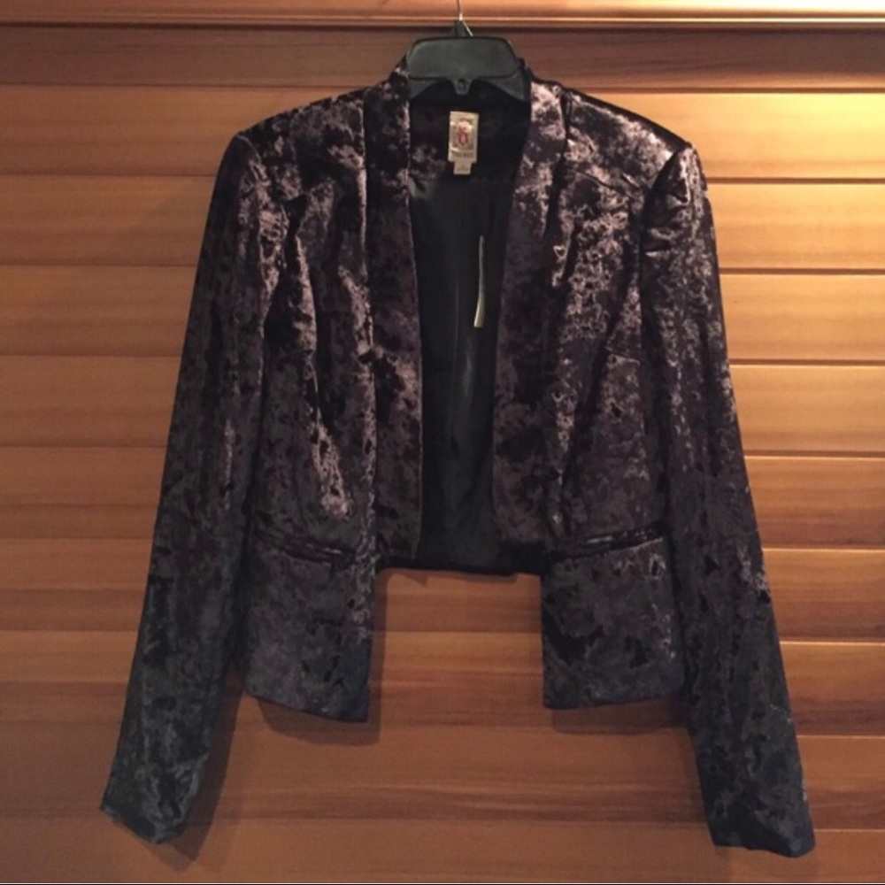 NWT Black (velvet looking) jacket