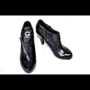 G by guess black platform booties size 8