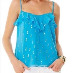 Lilly Pulitzer "Manila" silk top size small