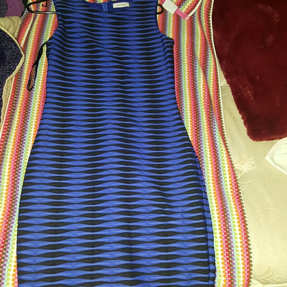 Calvin klein Blue and black dress