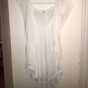 Free People White Flow Shirt