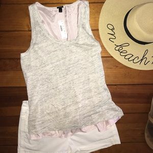 JCrew peplum tank top. New with tags