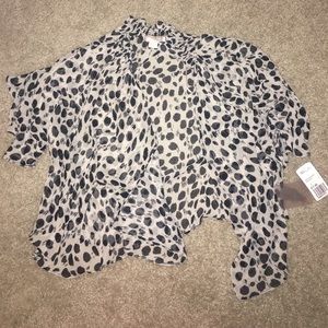 Animal print sheet blouse