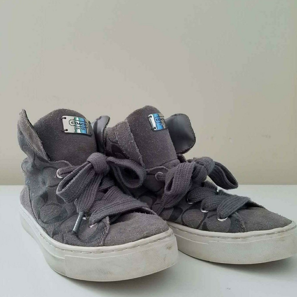 Authentic Grey Coach Sneakers