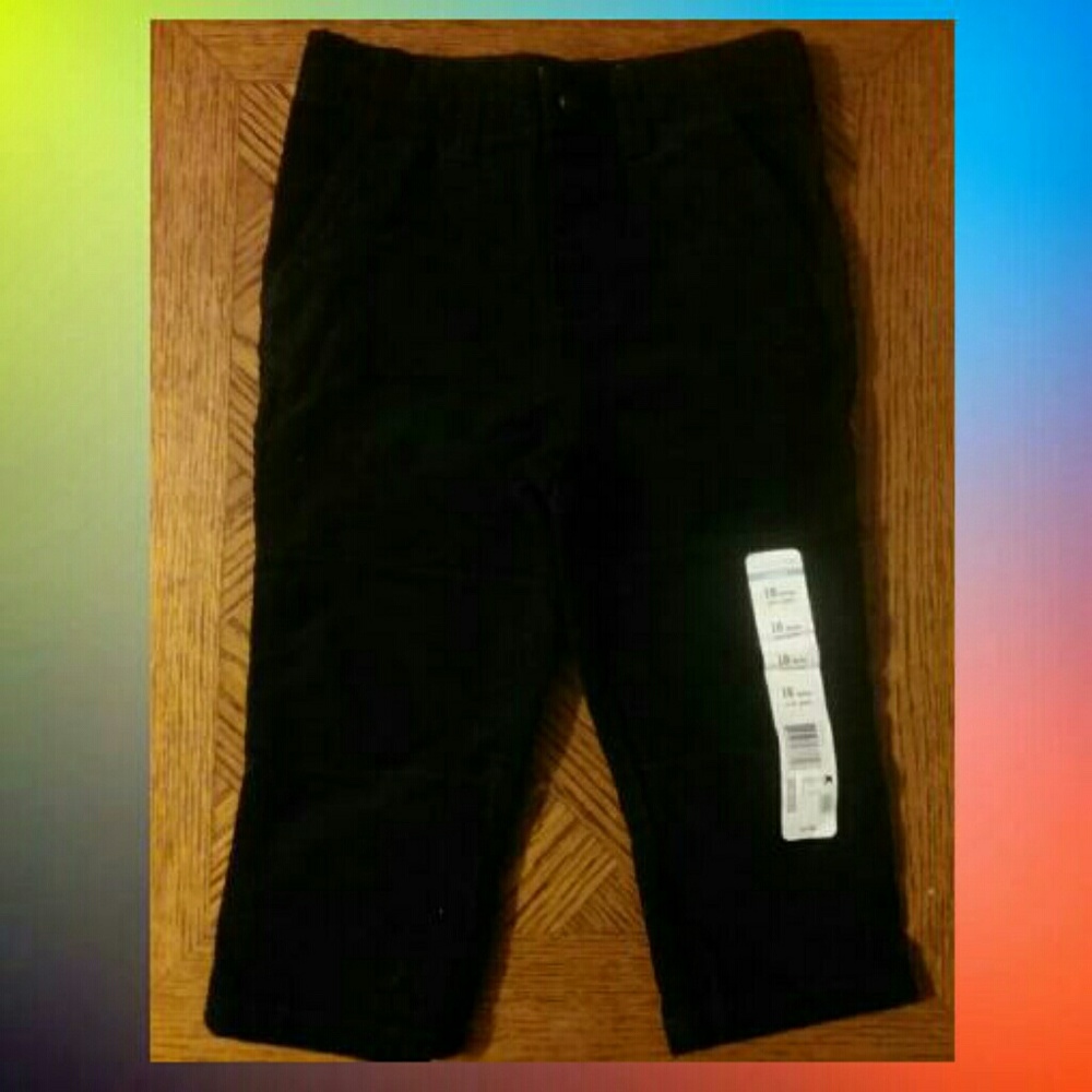 BOYS    BLACK  CORDUROY   PANT