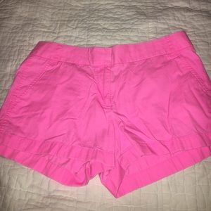 Jcrew Hot Pink Chino Shorts