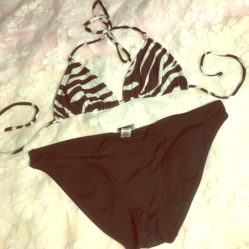 OLD NAVY ZEBRA PRINT FESTIVAL BIKINI