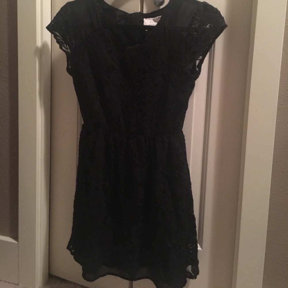 Black lace dress