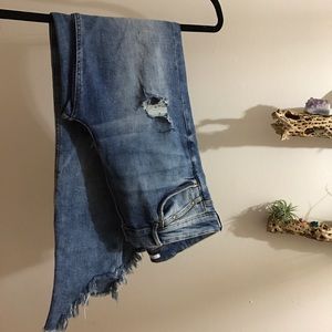 👖 Zara TRF Sz 8 Frayed Hem Jeans 👖