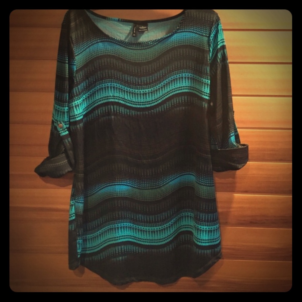 Like new 3/4in sleeve blouse sz L