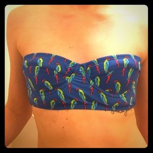 Blue Strapless bikini top *TOP ONLY*