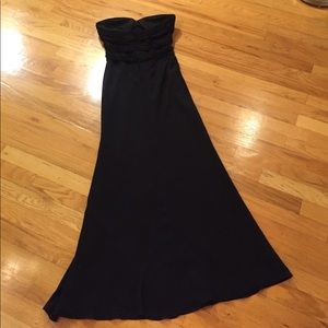 Lillie Rubin vintage100%silk halter maxi/bead mesh
