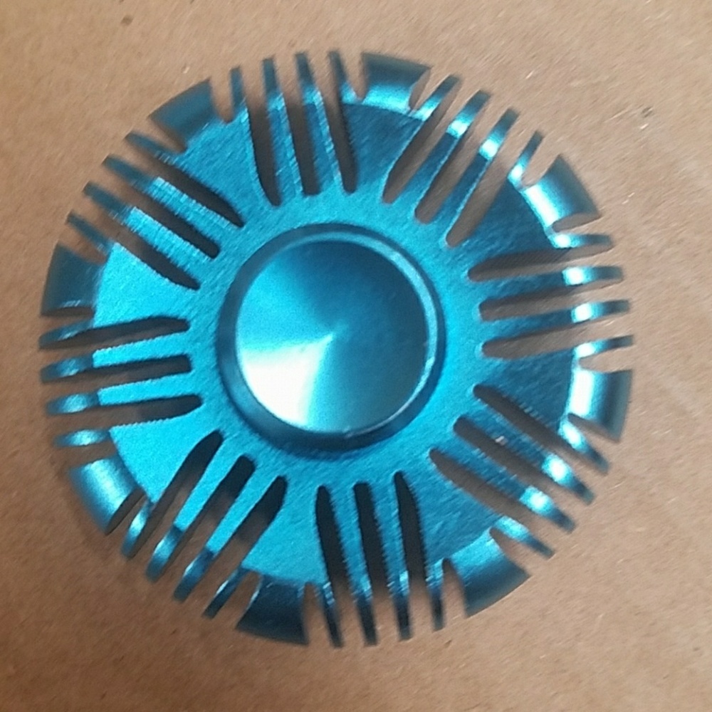 Blue round spinner