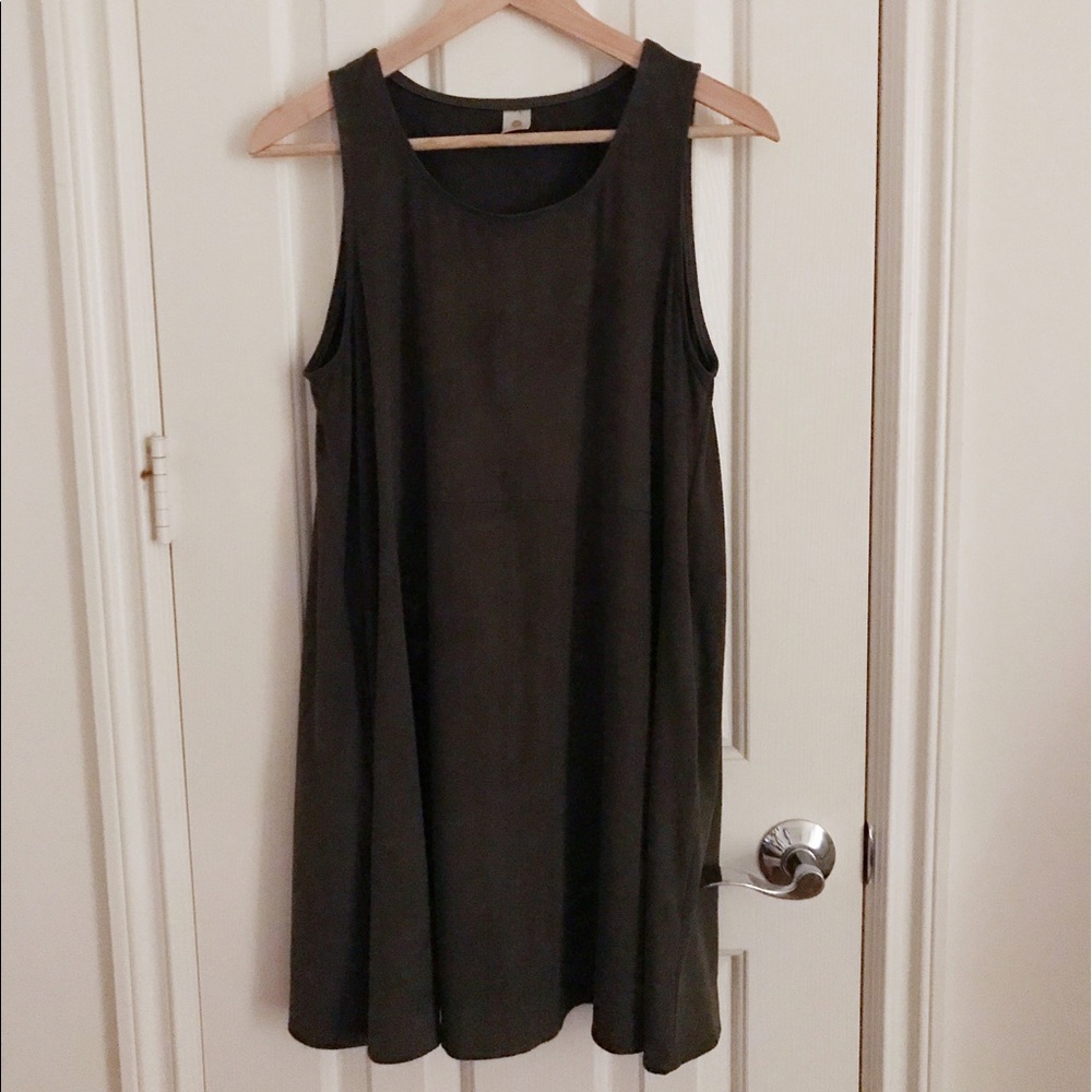 Suede Midi-Dress