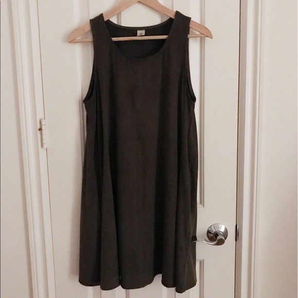 Suede Midi-Dress - Picture 1 of 2