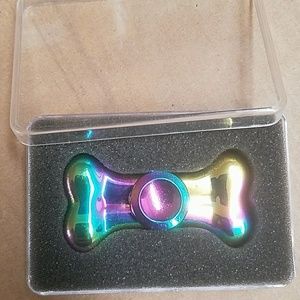 Rainbow Dog bone colorful spinner