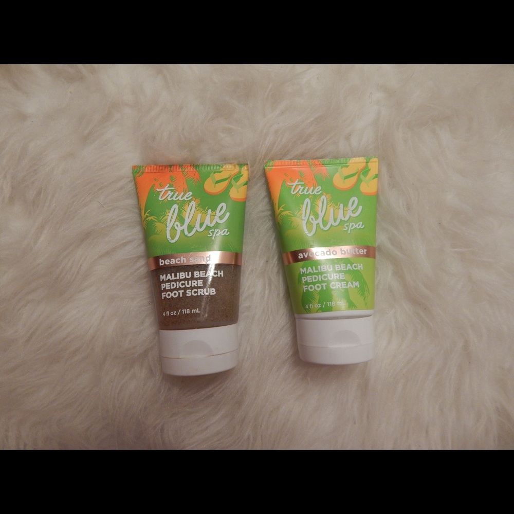 BATH AND BODY WORKS FOOT SCRUB AND LOTION