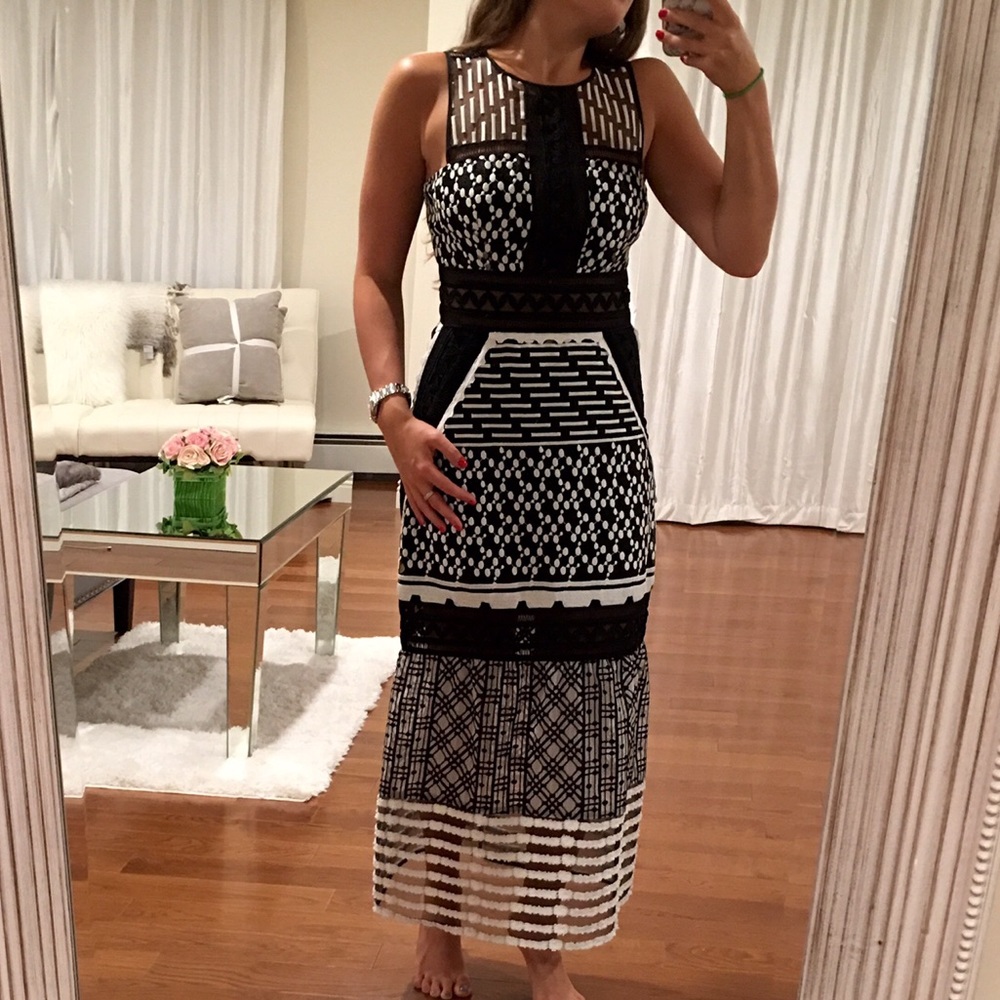Jonathan Simkhai Embroidered Organza Mesh dress 4 - Picture 4 of 6